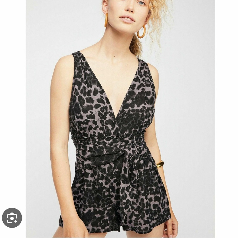 Free people crescent shaped romper